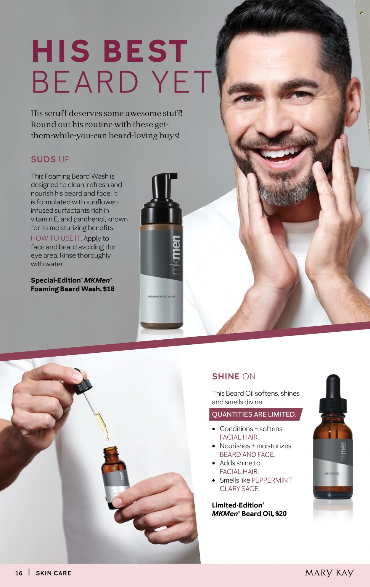 thumbnail - Mary Kay Flyer - 08/16/2022 - 11/15/2022 - Sales products - beard oil. Page 16.