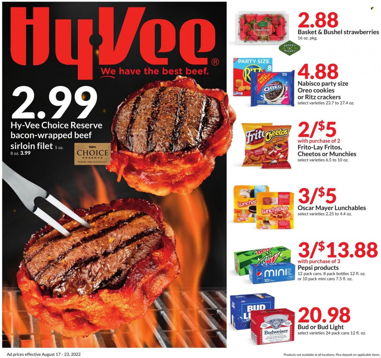 Hy-Vee ad - 08/17/2022 - 08/23/2022. Page 1