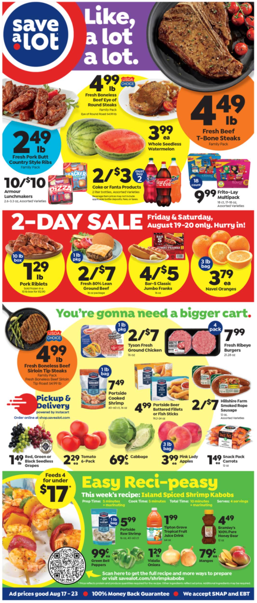 Save a Lot ad - 08/17/2022 - 08/23/2022. Page 1