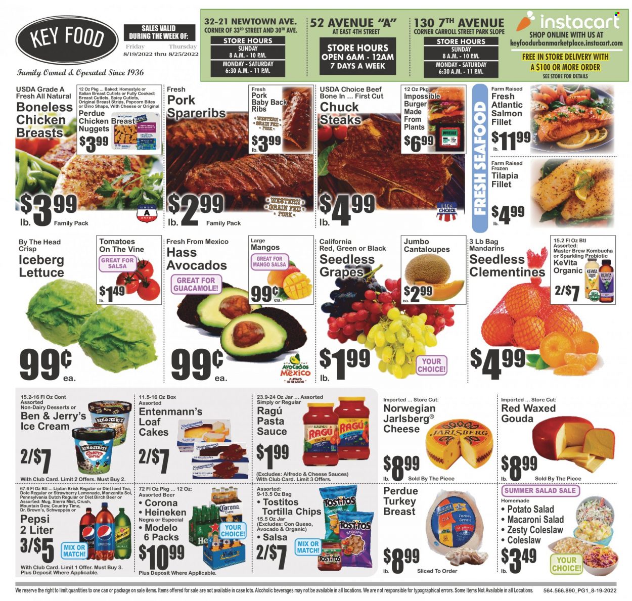 Key Food ad - 08/19/2022 - 08/25/2022. Page 1
