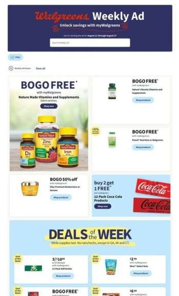 Walgreens Flyer - 08/21/2022 - 08/27/2022.