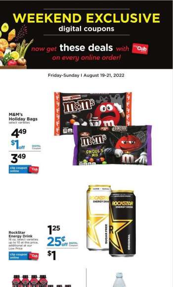 Cub Foods Flyer - 08/19/2022 - 08/21/2022.