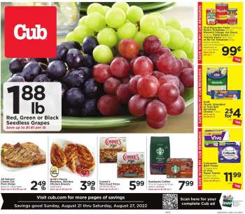 Cub Foods Flyer - 08/21/2022 - 08/27/2022.