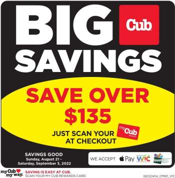 Cub Foods Flyer - 08/21/2022 - 09/03/2022.