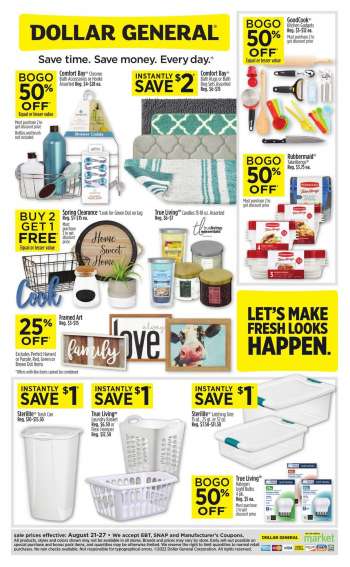 Dollar General Flyer - 08/21/2022 - 08/27/2022.
