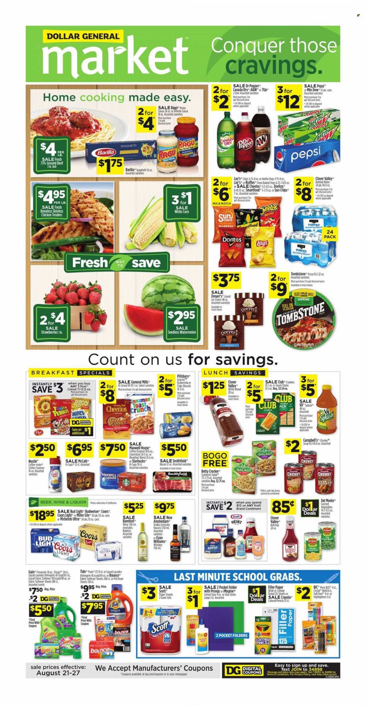 Dollar General ad - 08/21/2022 - 08/27/2022. Page 1