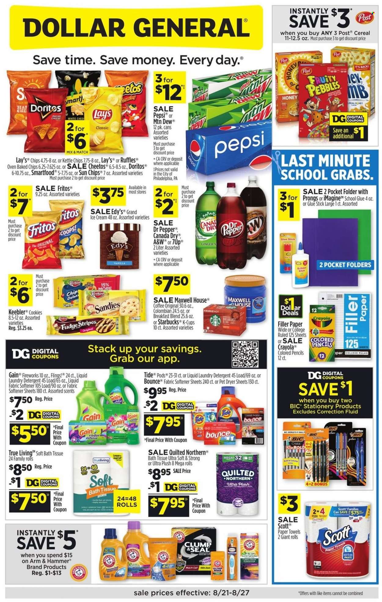 Dollar General ad - 08/21/2022 - 08/27/2022. Page 1