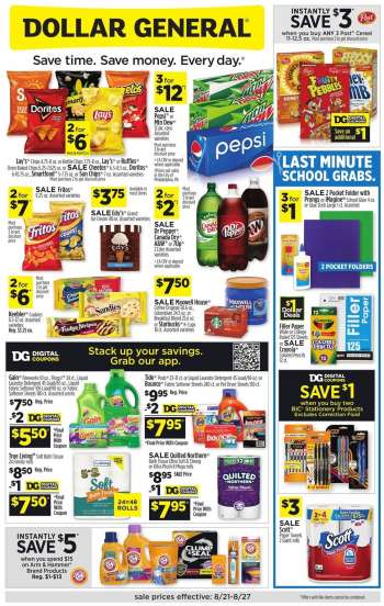 Dollar General Flyer - 08/21/2022 - 08/27/2022.