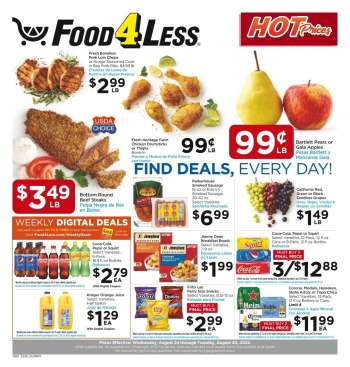 Food 4 Less Flyer - 08/24/2022 - 08/30/2022.