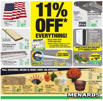 Menards Flyer - 08/25/2022 - 09/05/2022.