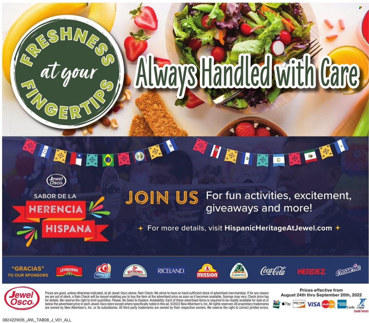 Jewel Osco ad - 08/24/2022 - 09/20/2022. Page 8