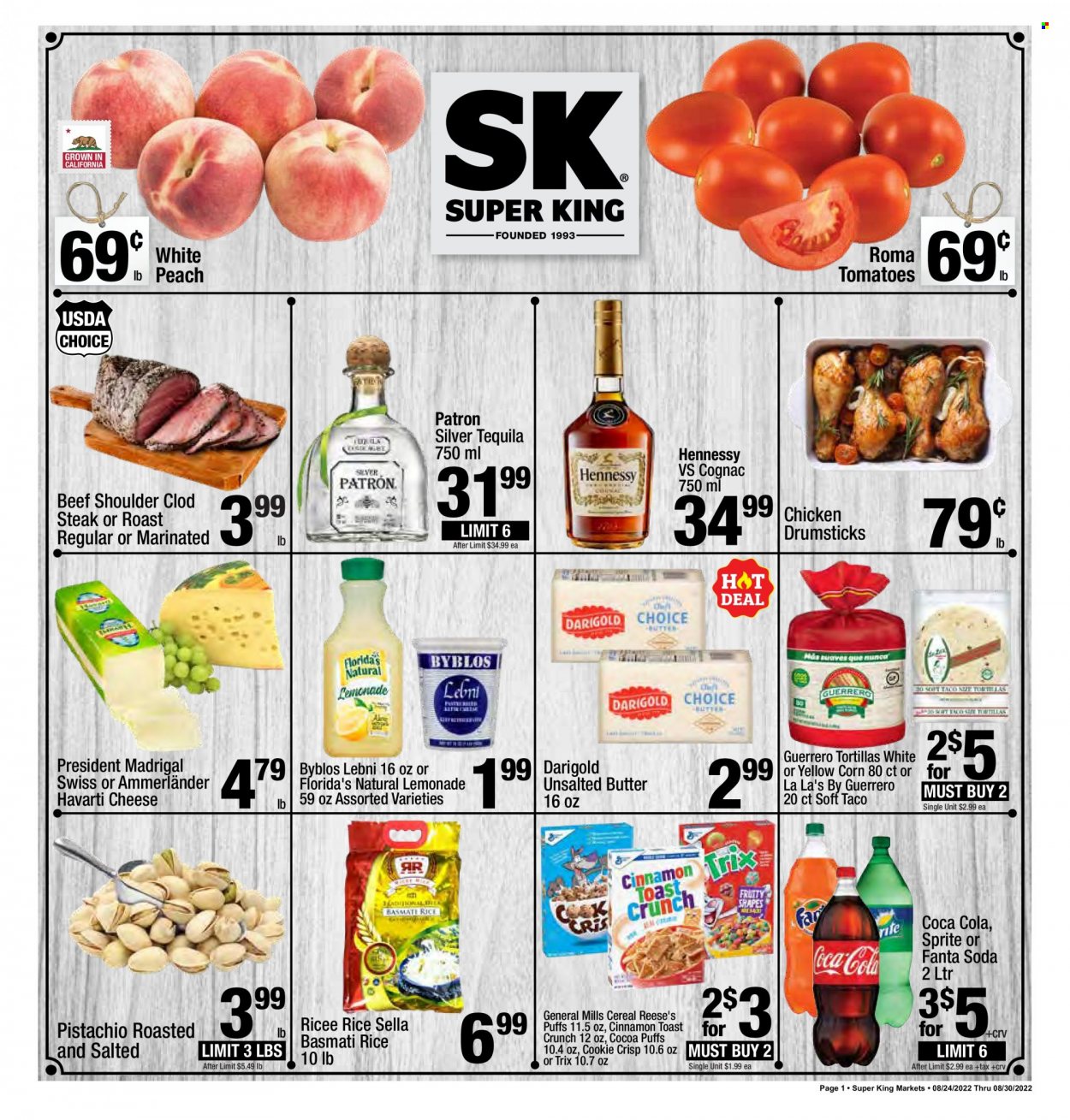 Super King Markets ad - 08/24/2022 - 08/30/2022. Page 1