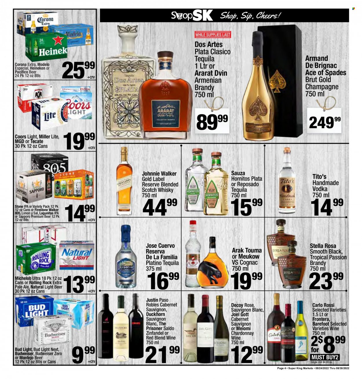 Super King Markets ad - 08/24/2022 - 08/30/2022. Page 4