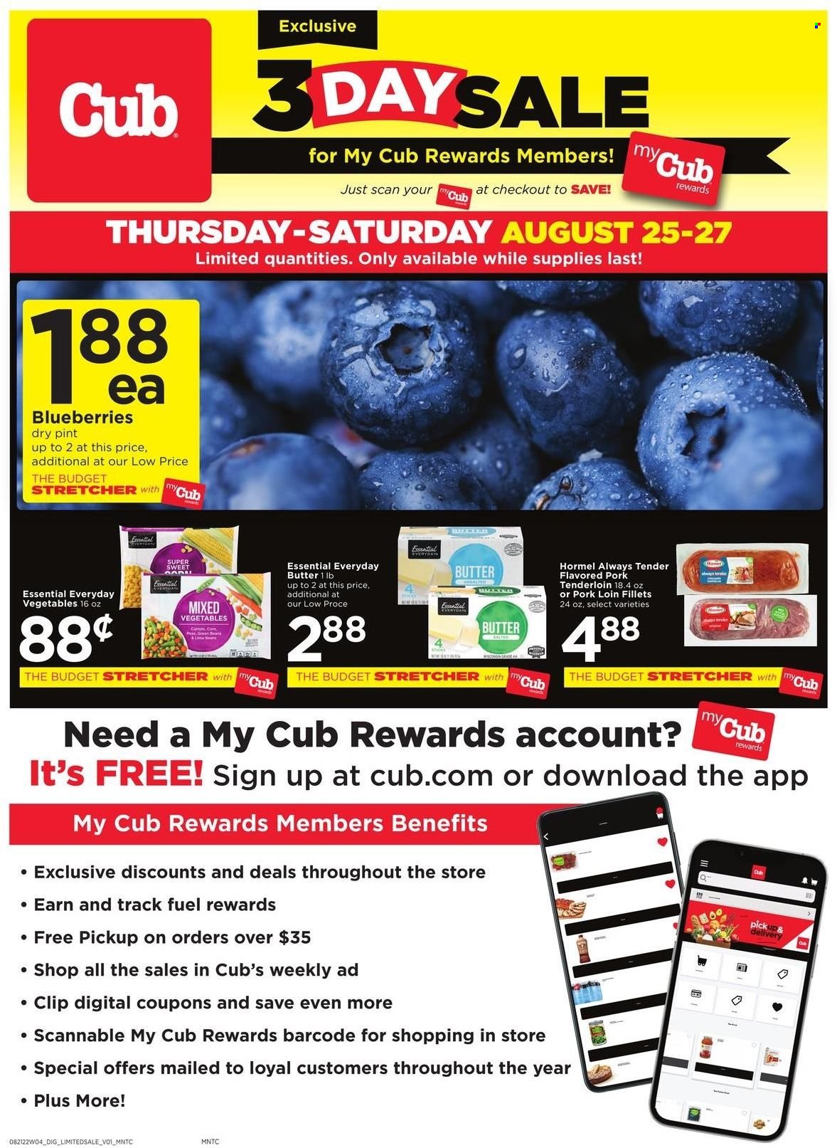 Cub Foods ad - 08/25/2022 - 08/27/2022. Page 1