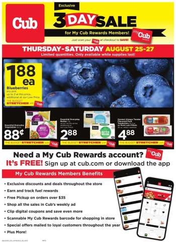 Cub Foods Flyer - 08/25/2022 - 08/27/2022.