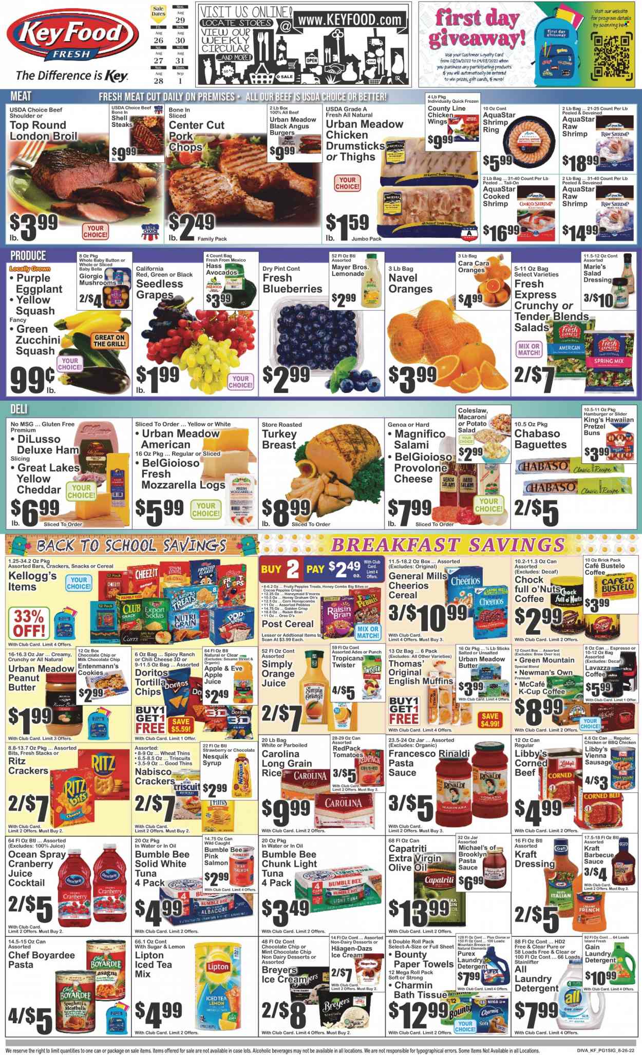 Key Food ad - 08/26/2022 - 09/01/2022. Page 1