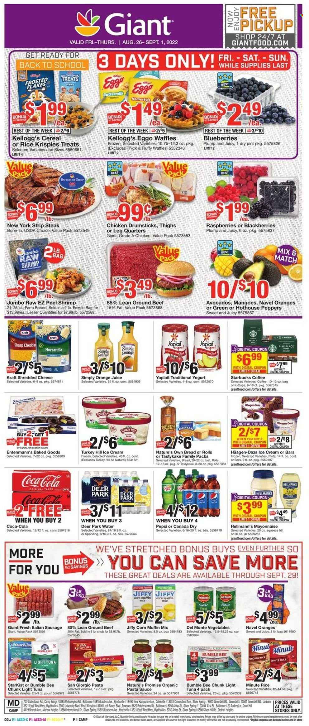 Giant Food ad - 08/26/2022 - 09/01/2022. Page 1