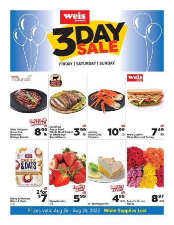 Weis Flyer - 08/26/2022 - 08/28/2022.