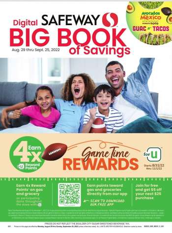 Safeway Flyer - 08/29/2022 - 09/25/2022.