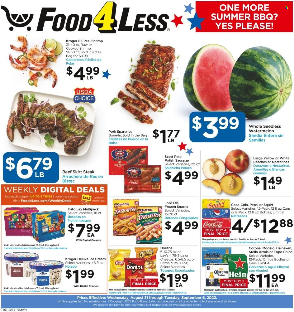 Food 4 Less ad - 08/31/2022 - 09/06/2022. Page 1