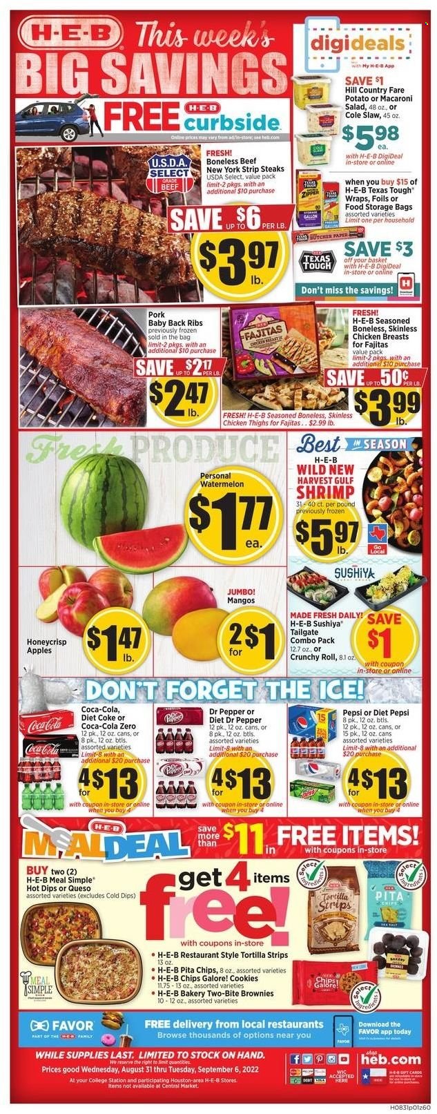H-E-B ad - 08/31/2022 - 09/06/2022. Page 1