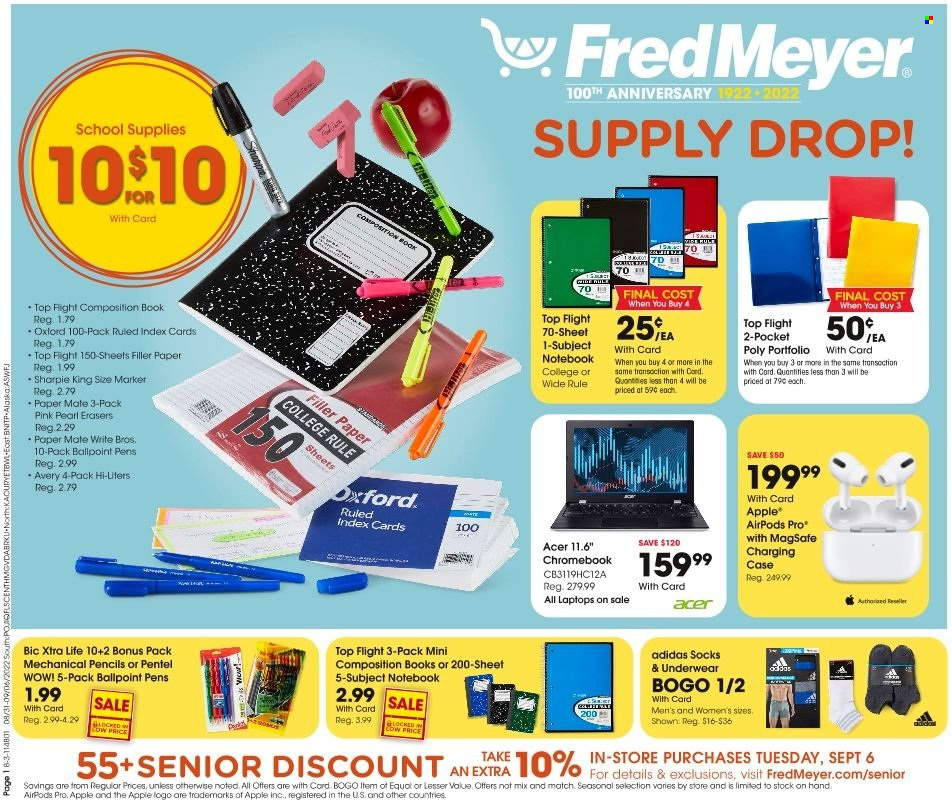 Fred Meyer ad - 08/31/2022 - 09/06/2022. Page 1