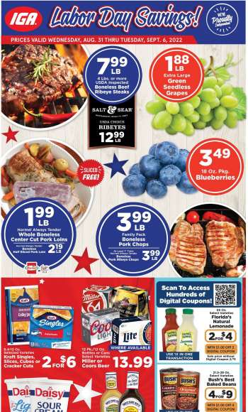IGA Flyer - 08/31/2022 - 09/06/2022.