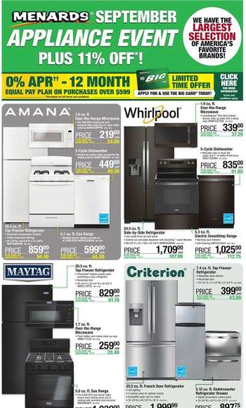 Menards Flyer - 08/31/2022 - 09/11/2022.