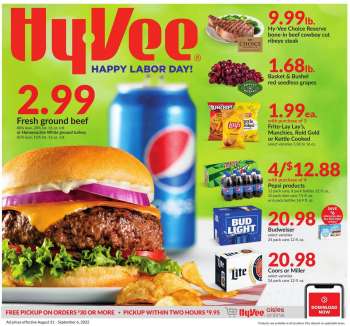 Hy-Vee Flyer - 08/31/2022 - 09/06/2022.