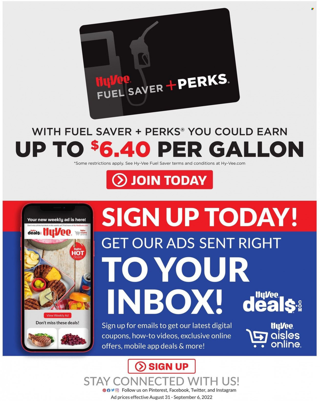 Hy-Vee ad - 08/31/2022 - 09/06/2022. Page 19