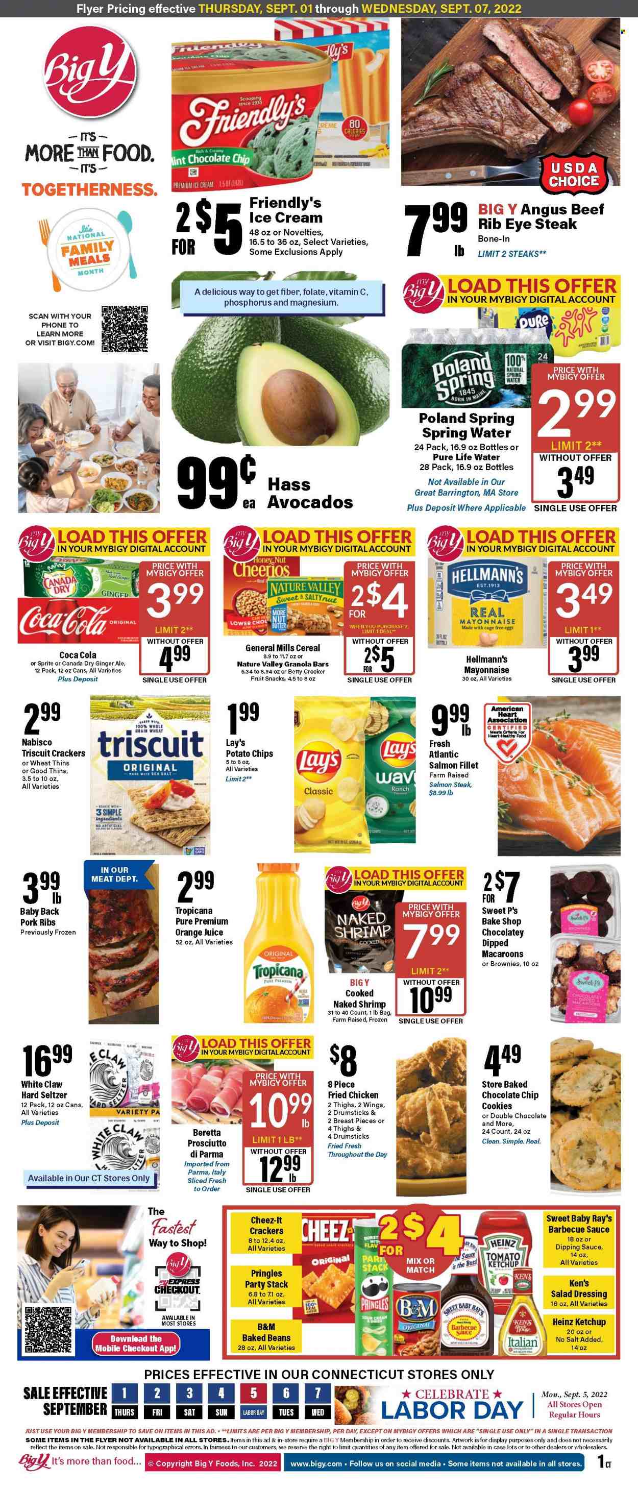 Big Y ad - 09/01/2022 - 09/07/2022. Page 1