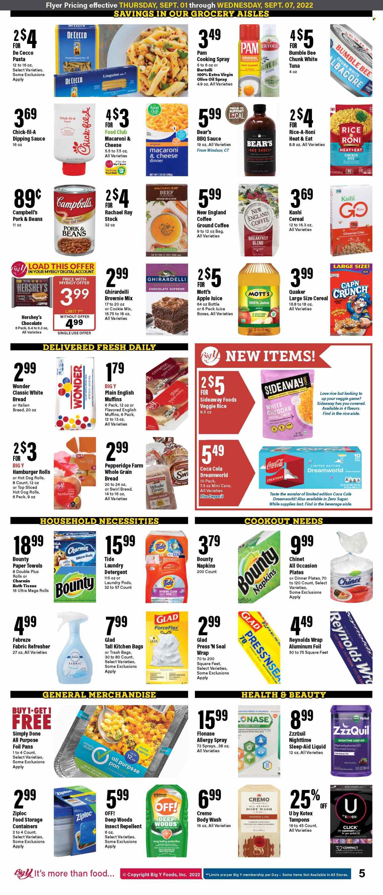 Big Y ad - 09/01/2022 - 09/07/2022. Page 7