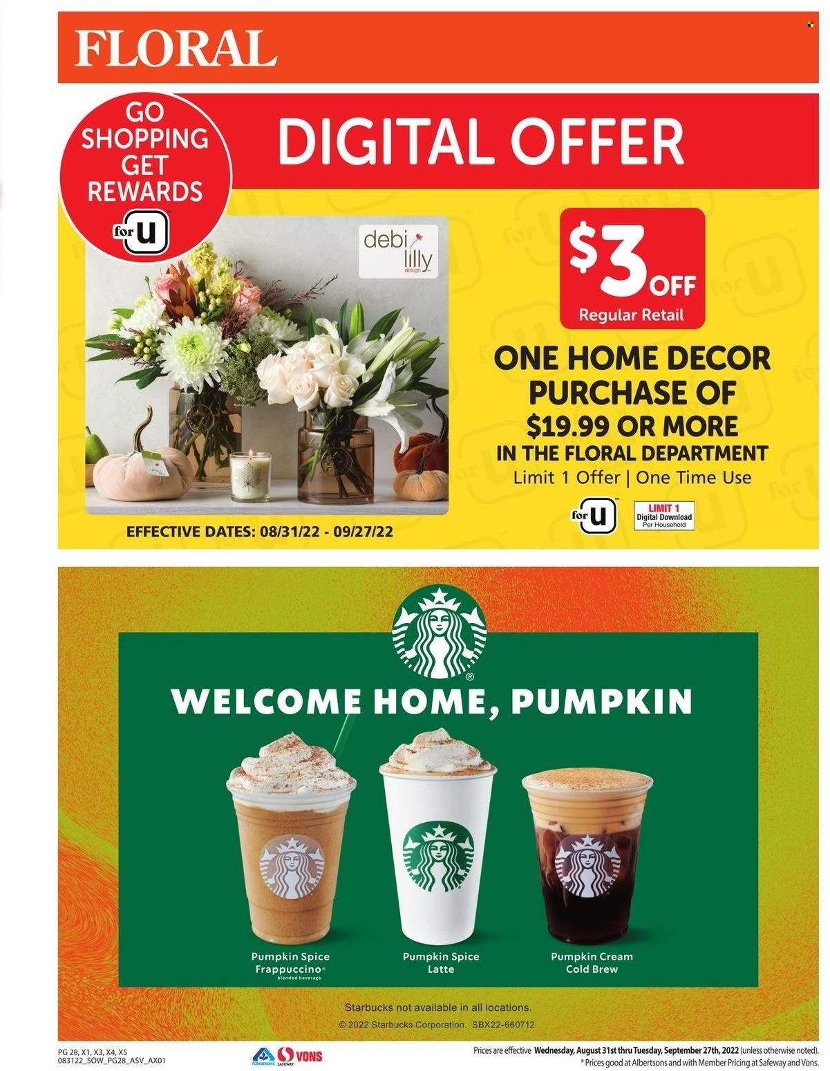 Safeway ad - 08/31/2022 - 09/27/2022. Page 27