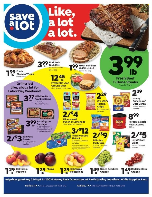 Save a Lot ad - 08/31/2022 - 09/06/2022. Page 1