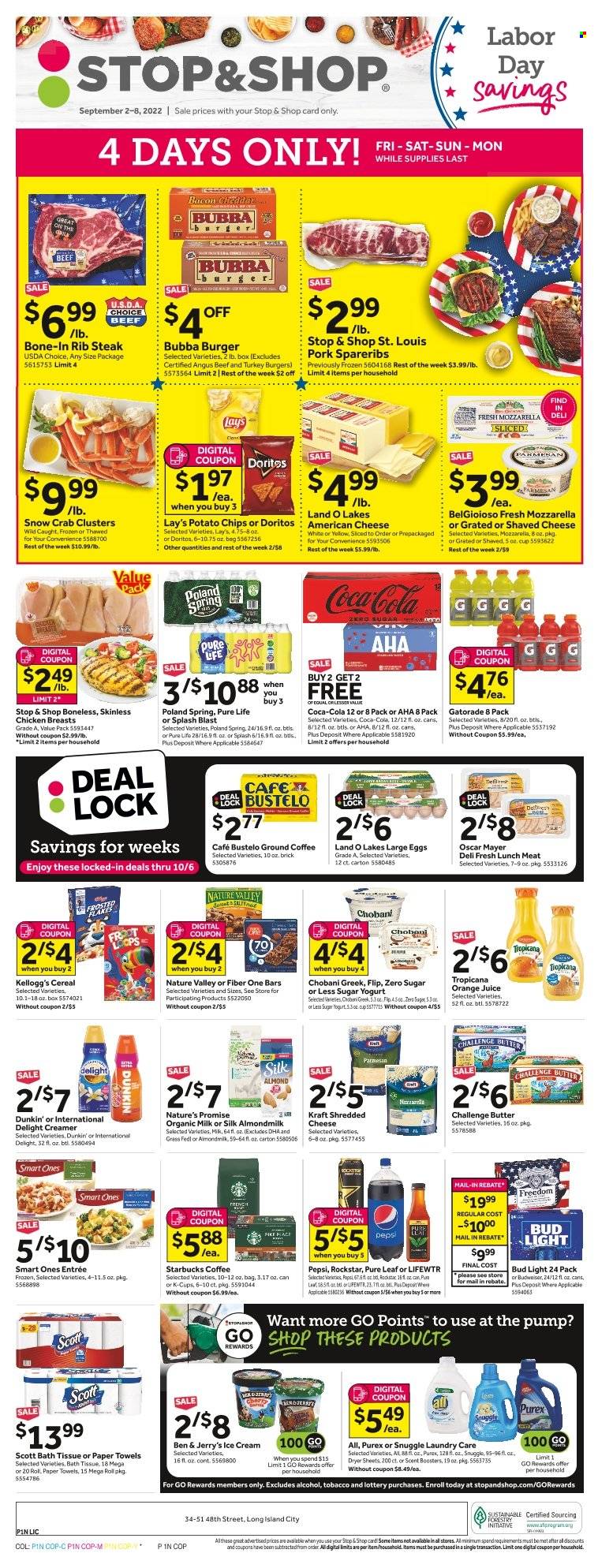 Stop & Shop ad - 09/02/2022 - 09/08/2022. Page 1