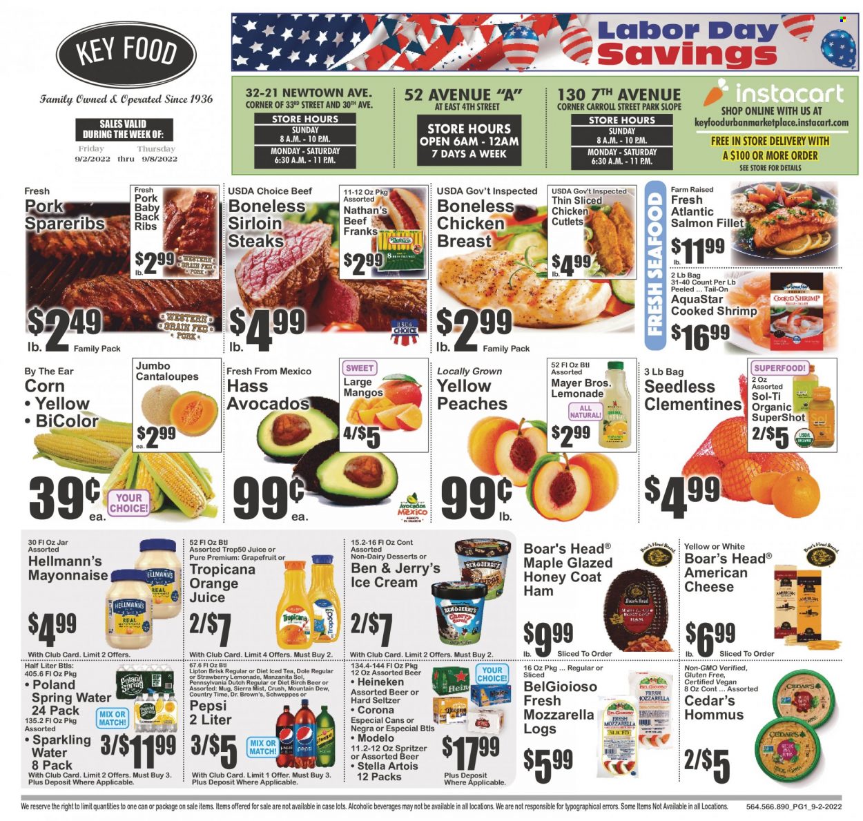 Key Food ad - 09/02/2022 - 09/08/2022. Page 1