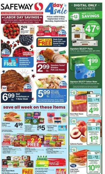 Safeway Flyer - 09/02/2022 - 09/08/2022.