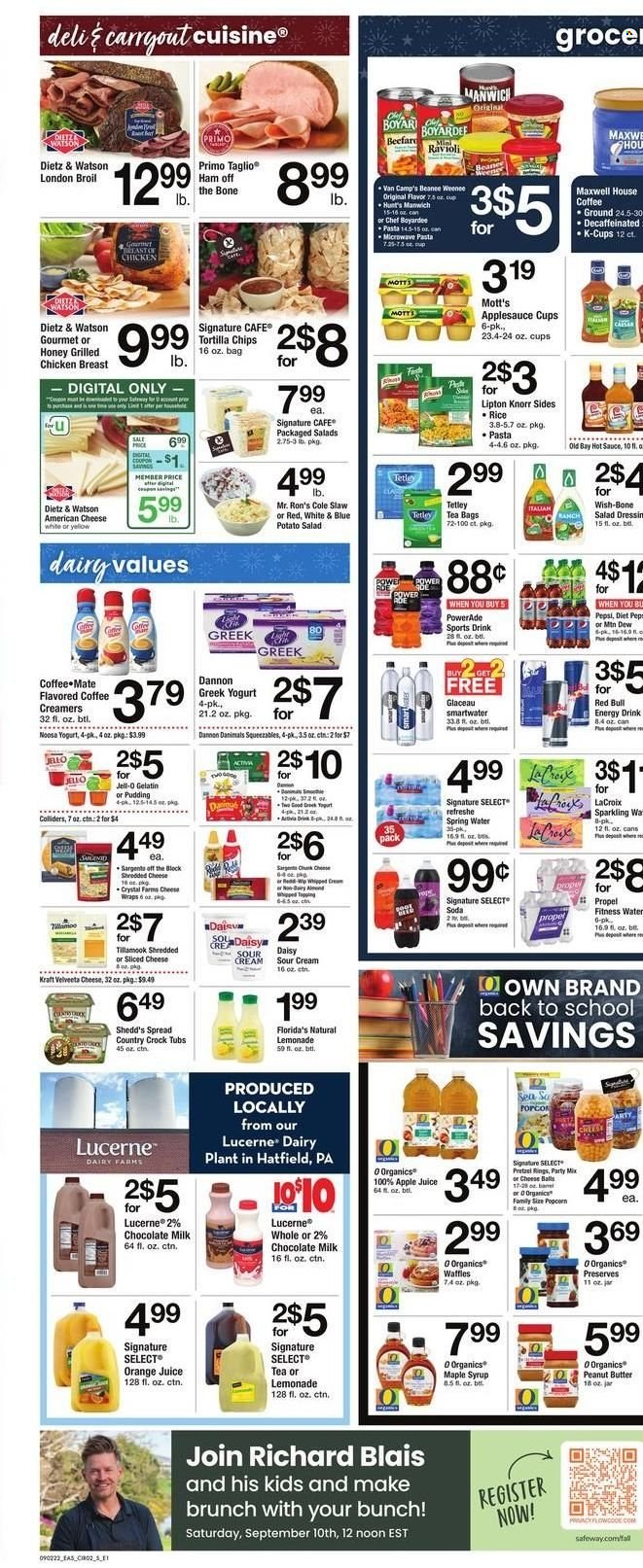 Safeway ad - 09/02/2022 - 09/08/2022. Page 4