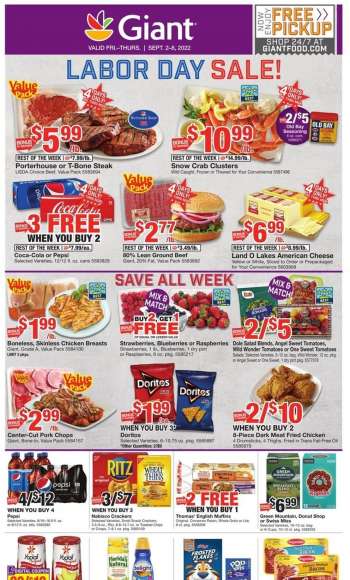 Giant Food Flyer - 09/02/2022 - 09/08/2022.
