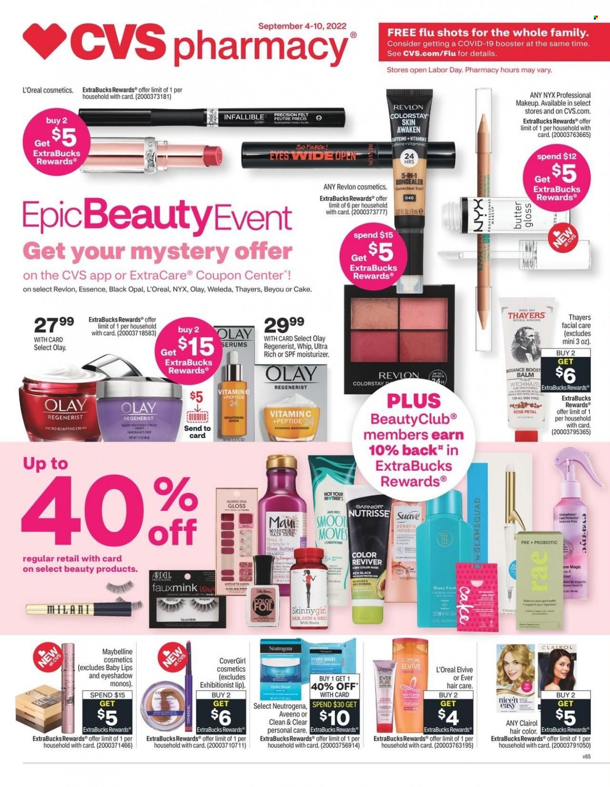 CVS Pharmacy ad - 09/04/2022 - 09/10/2022. Page 1