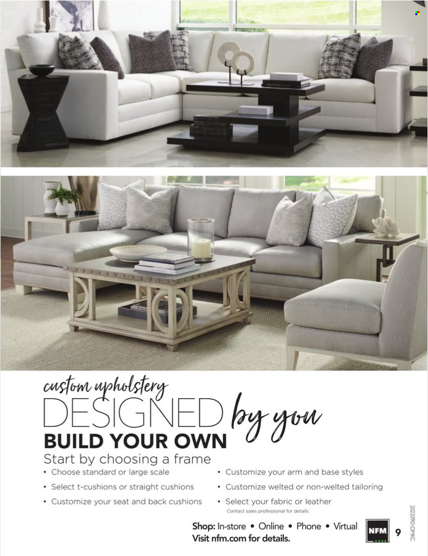 thumbnail - Nebraska Furniture Mart Flyer - 09/01/2022 - 09/30/2022 - Sales products - cushion. Page 9.