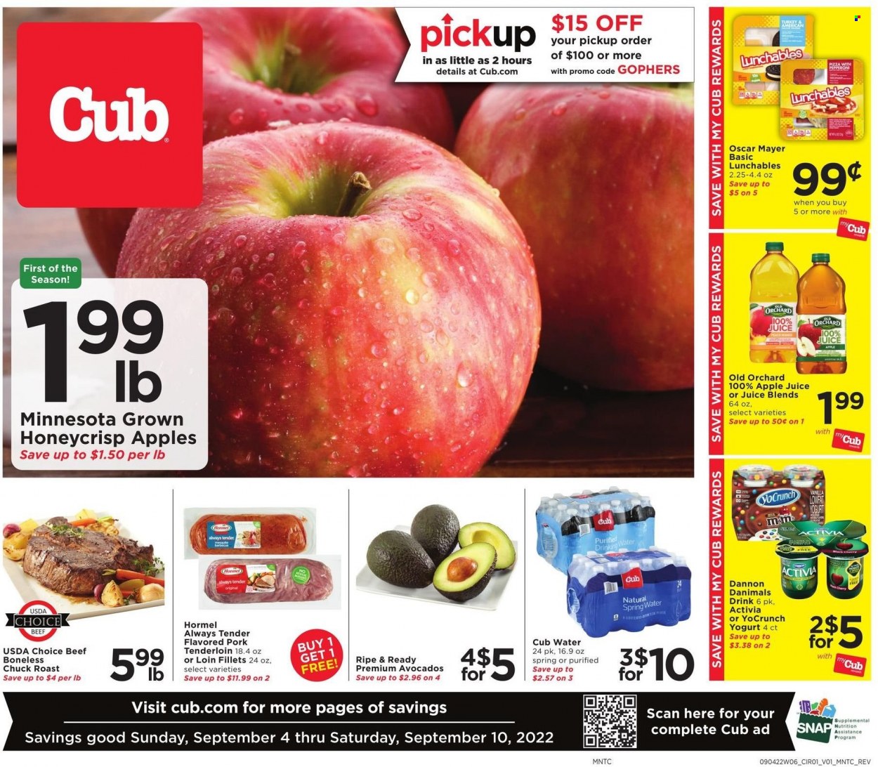 Cub Foods ad - 09/04/2022 - 09/10/2022. Page 1