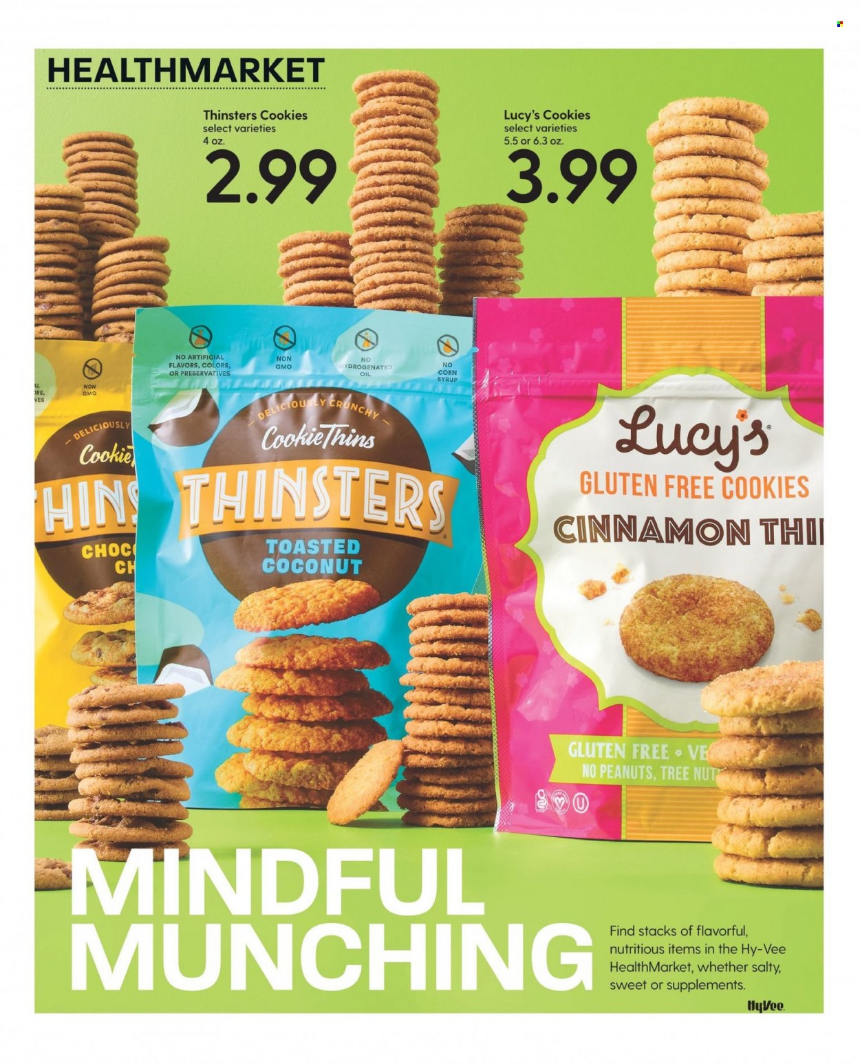 thumbnail - Hy-Vee Flyer - 09/01/2022 - 09/30/2022 - Sales products - cookies, Thins, oil, corn syrup, syrup, peanuts. Page 60.