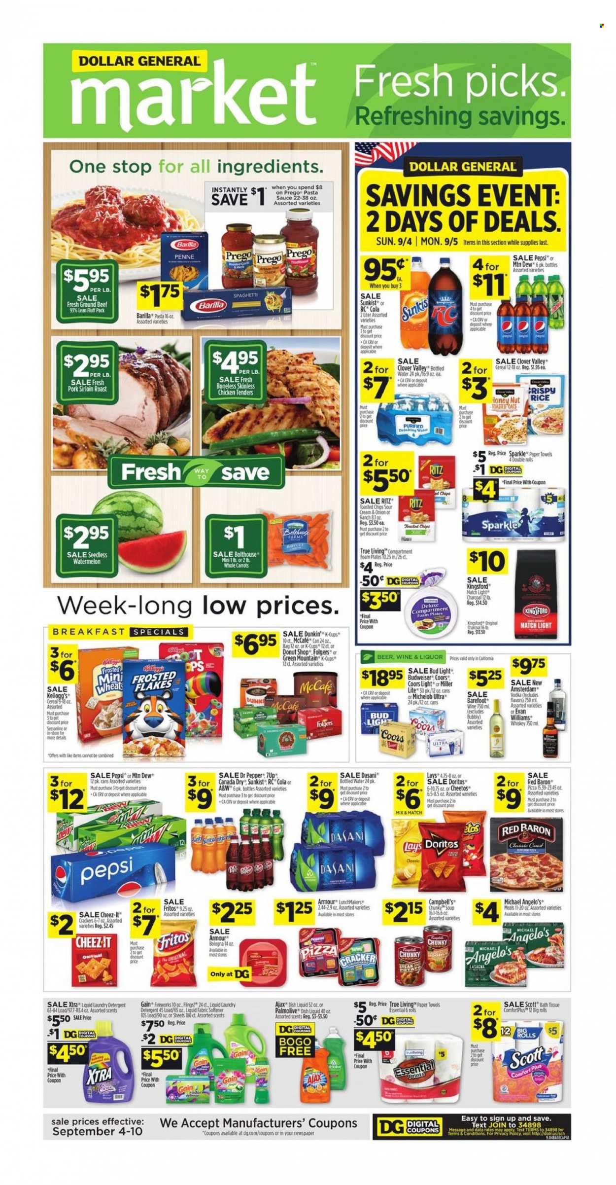 Dollar General ad - 09/04/2022 - 09/10/2022. Page 1