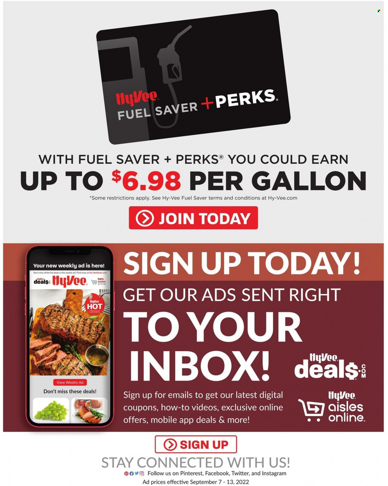 Hy-Vee ad - 09/07/2022 - 09/13/2022. Page 23