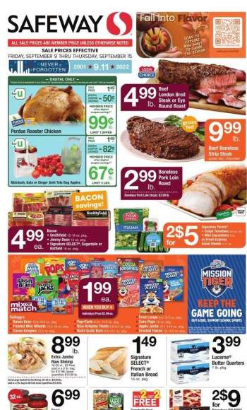 Safeway Flyer - 09/09/2022 - 09/15/2022.