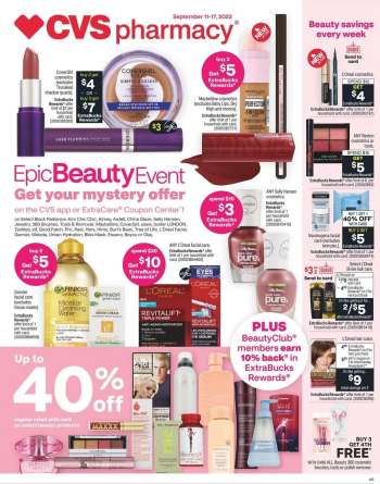 CVS Pharmacy Flyer - 09/11/2022 - 09/17/2022.