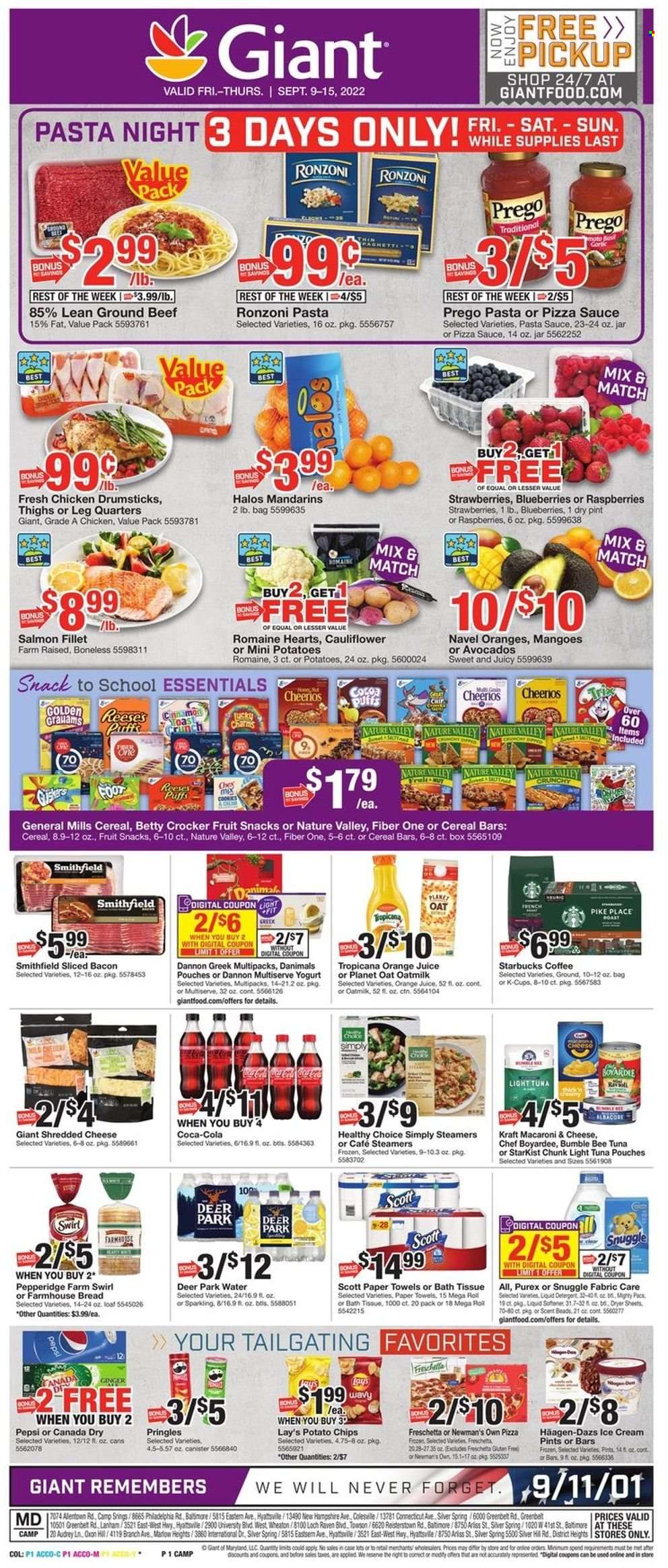 Giant Food ad - 09/09/2022 - 09/15/2022. Page 1