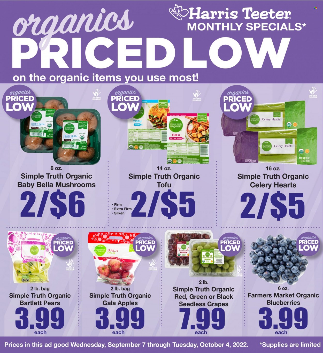 Harris Teeter ad - 09/07/2022 - 10/04/2022. Page 1
