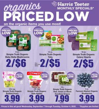 Harris Teeter Flyer - 09/07/2022 - 10/04/2022.
